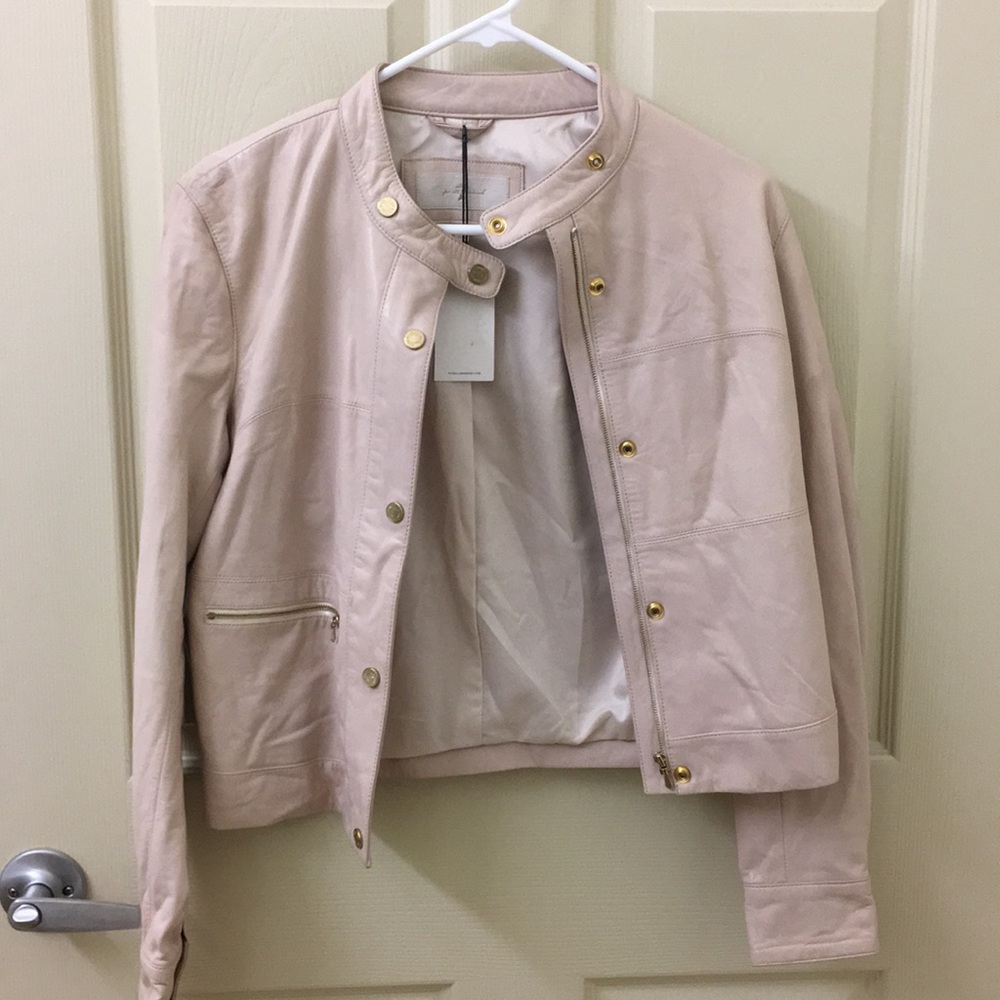 NWT 7 For all Mankind leather jacket